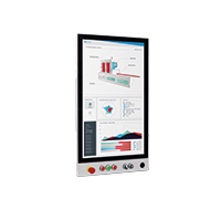 <strong>VK3500P-TFM </strong><br>• Pannello frontale in alluminio e vetro True Flat   <br>• Touchscreen capacitivo retroproiettato multitouch  <br>• Con area comandi configurabile    <br>• Orientamento Portrait