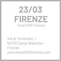 <strong>23/03 </strong>Firenze